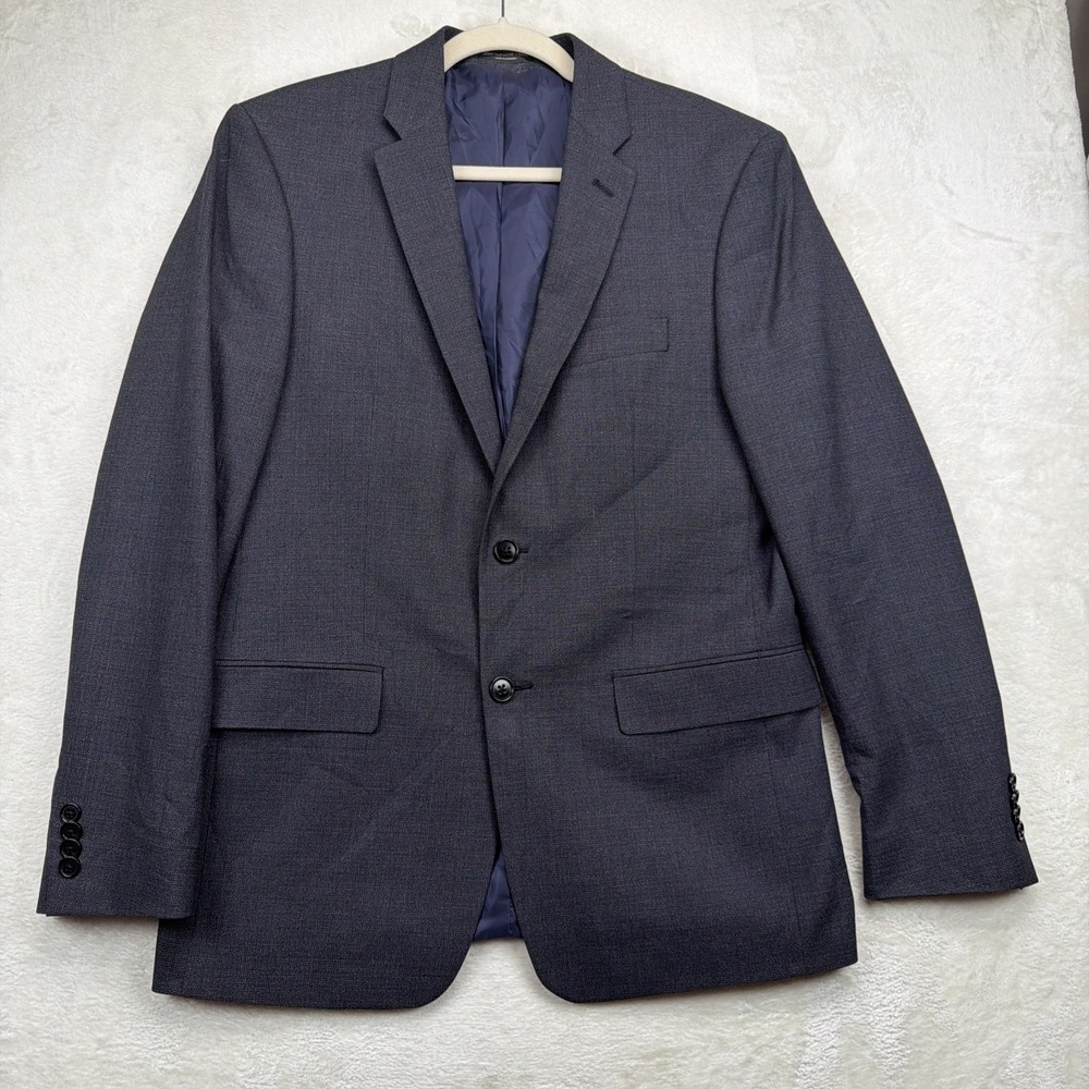 John Varvatos USA Blazer Men's 40R Gray Sport Coat Wool Blend Two Button